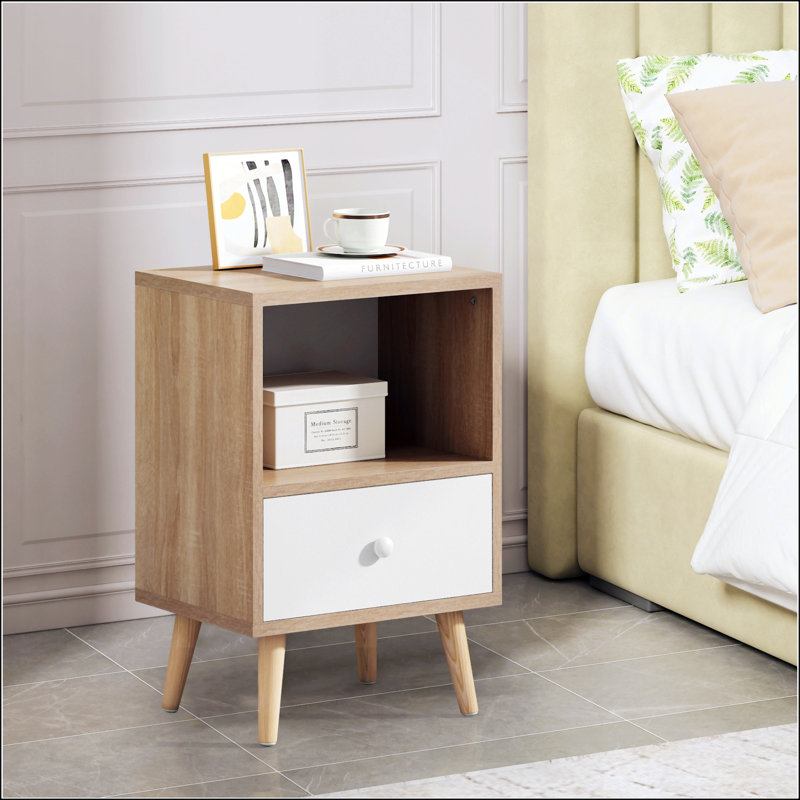 Ensemble de 2 tables de chevet Mid-Century
