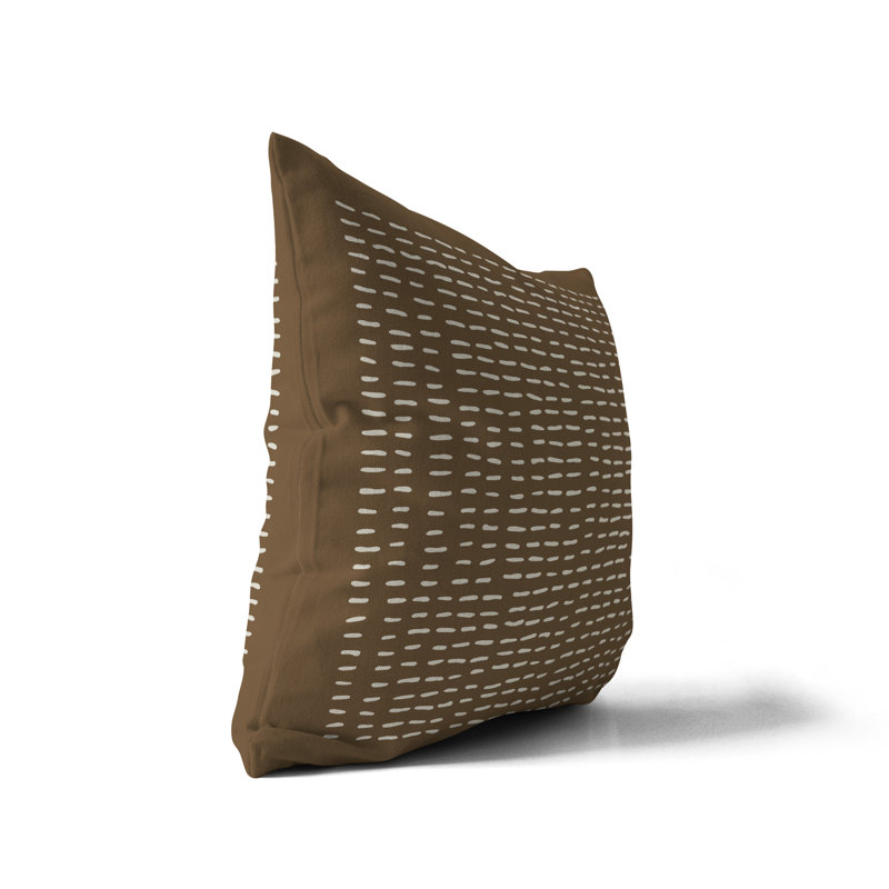 Housse et insert de coussin extérieur d'extérieur, 19 po x 19 po, Moka, Carré