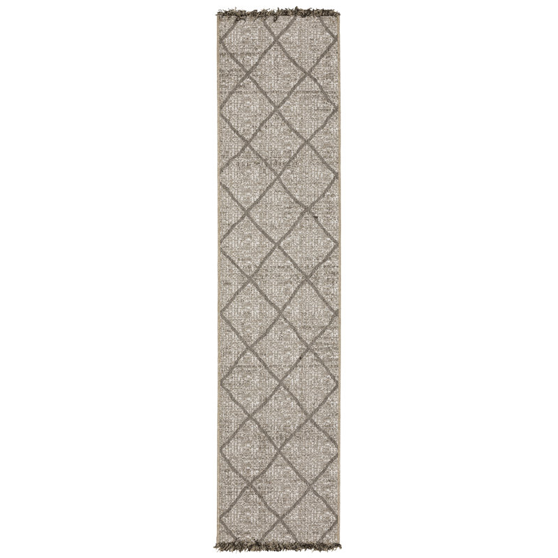 Rayfe Geometric Indoor / Outdoor Rug, Runner 1'10" x 7'6"