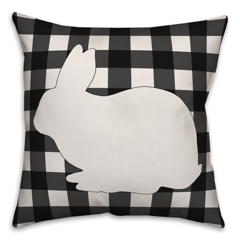 Plaid Throw Pillow, Polyester/Polyfill, 18" x 18"