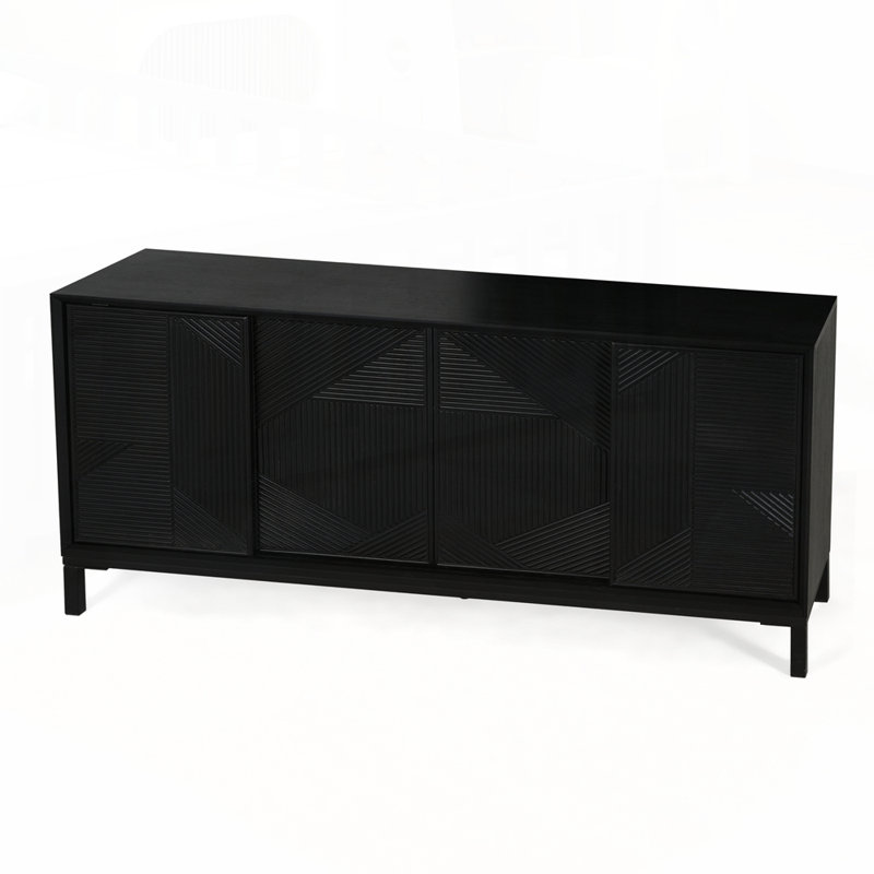 Buffet décoratif moderne à deux tiroirs