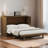 Geometric Veneer Design Farmhouse Style Foldable Cabinet Murphy Bed,  inclduing Charging Station and Large Storage Drawer, for Home Office, Living Room and Guest-930748373