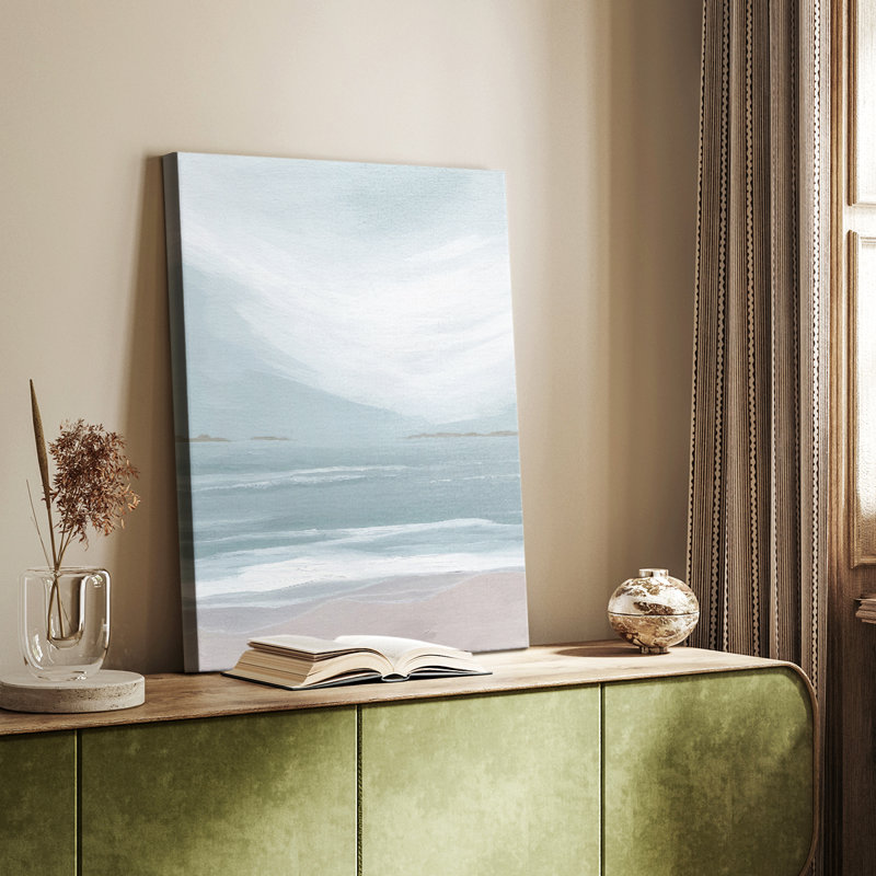 Aqua Soft Shores II - Cavas enveloppés de galerie, H 12 po x l 8 po