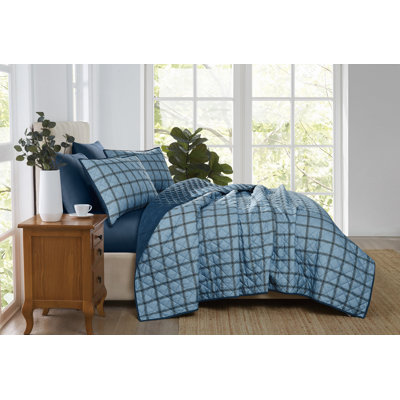 Ensemble de courtepointe Cannon Luka Grid