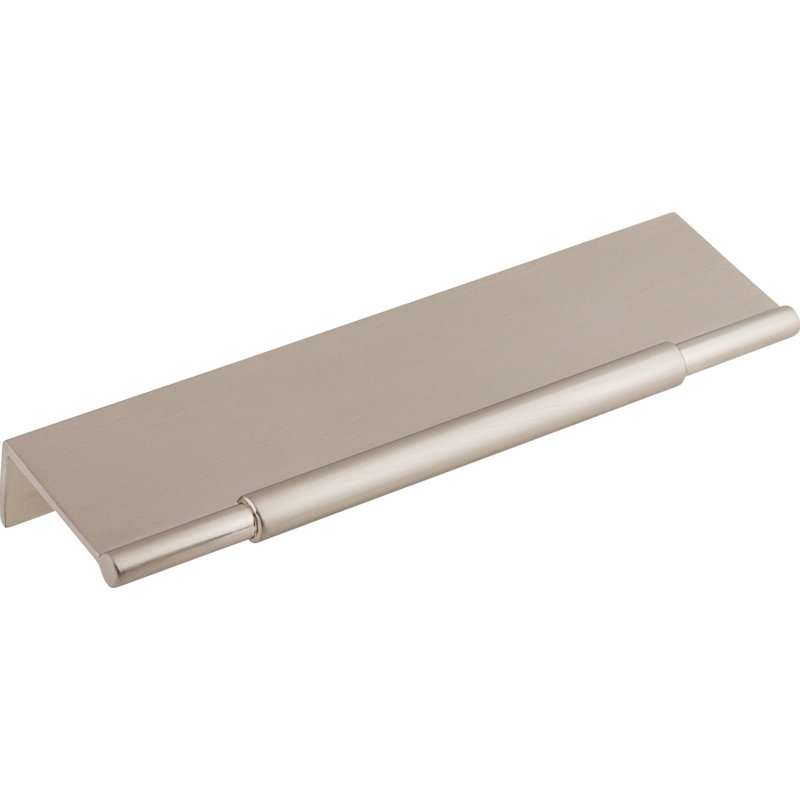 Crestview Finger Pull, Brushed Satin Nickel