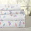 Ensemble de draps en percale de coton 4 pièces Pointehaven Butterfly Fairy-124255981-124572353