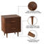 Jamyira 2-Drawer Manufactured Wood Nightstand-1137370391