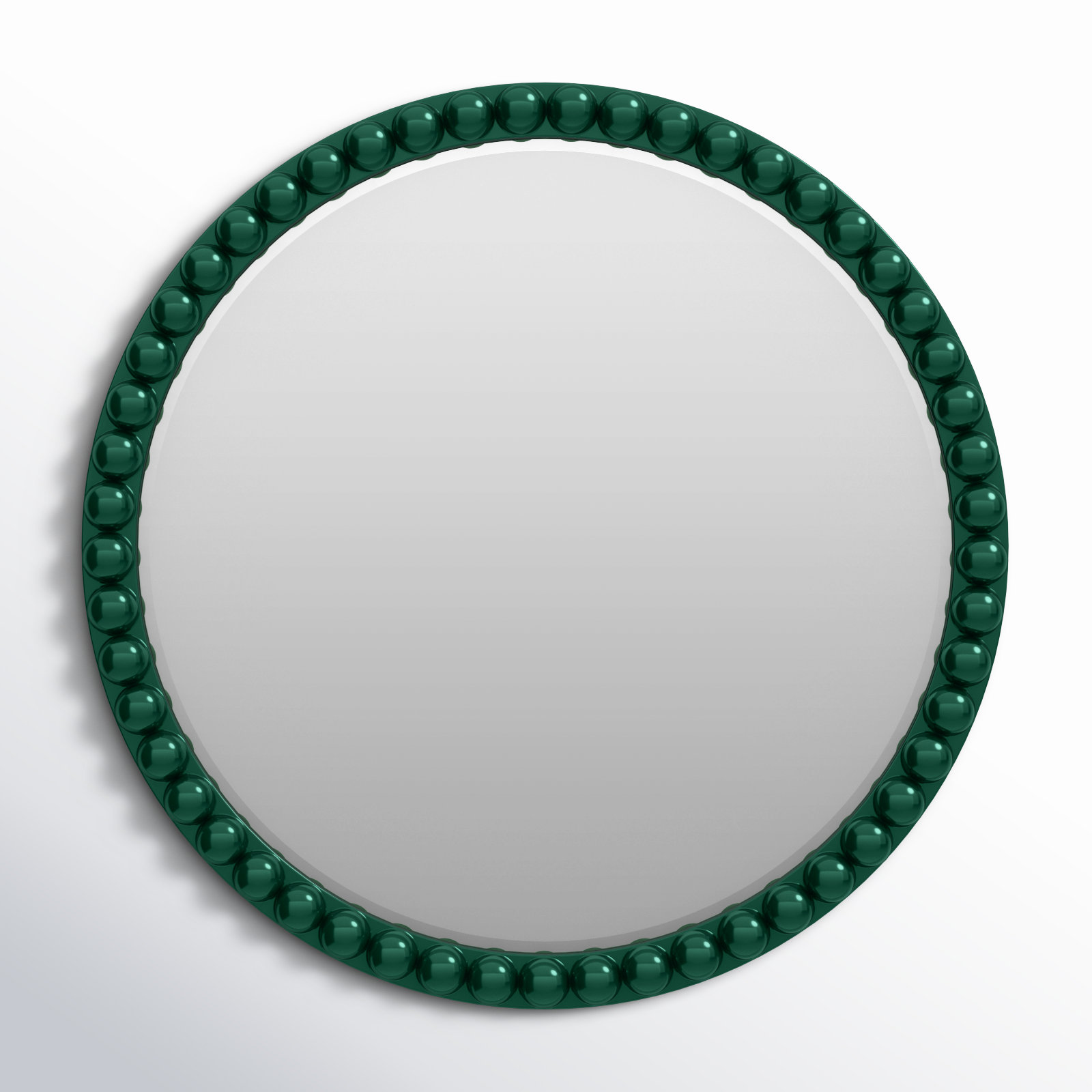 Darlene Round Mirror, Hunter Green