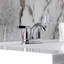 Robinet de salle de bain central à 4 poignées à 3 trous avec bonde escamotable Kingston-95752648
