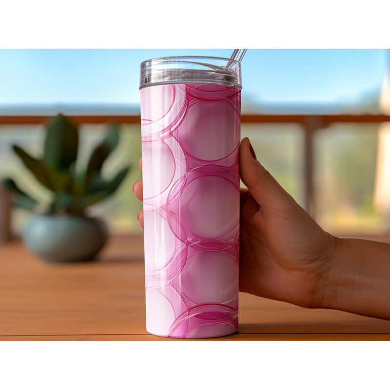 Choose Handmade Tumblers 591ml Vacuum Insulated Stainless Steel (18/8) Travel Tumbler with Straw