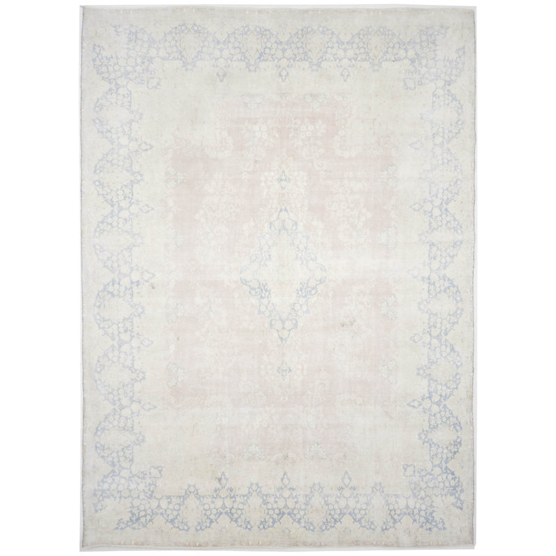 Tapis unique orange / rouille 9 pi 7 po x 13 pi Raposa