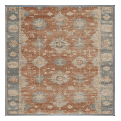 Machine Washable Overdyed Gray Area Rug