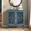 Commode d'appoint rétro à motif floral symétrique