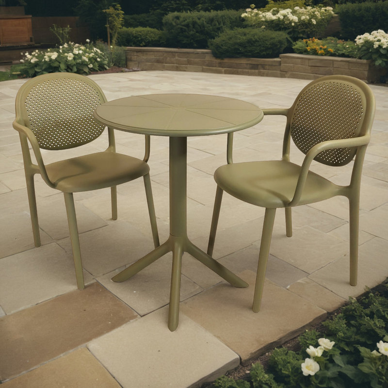 Blagota 2 - Person Dining Set, Green/Green/Green