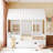 Wood House Bed With Trundle, Wooden Daybed-1155840145
