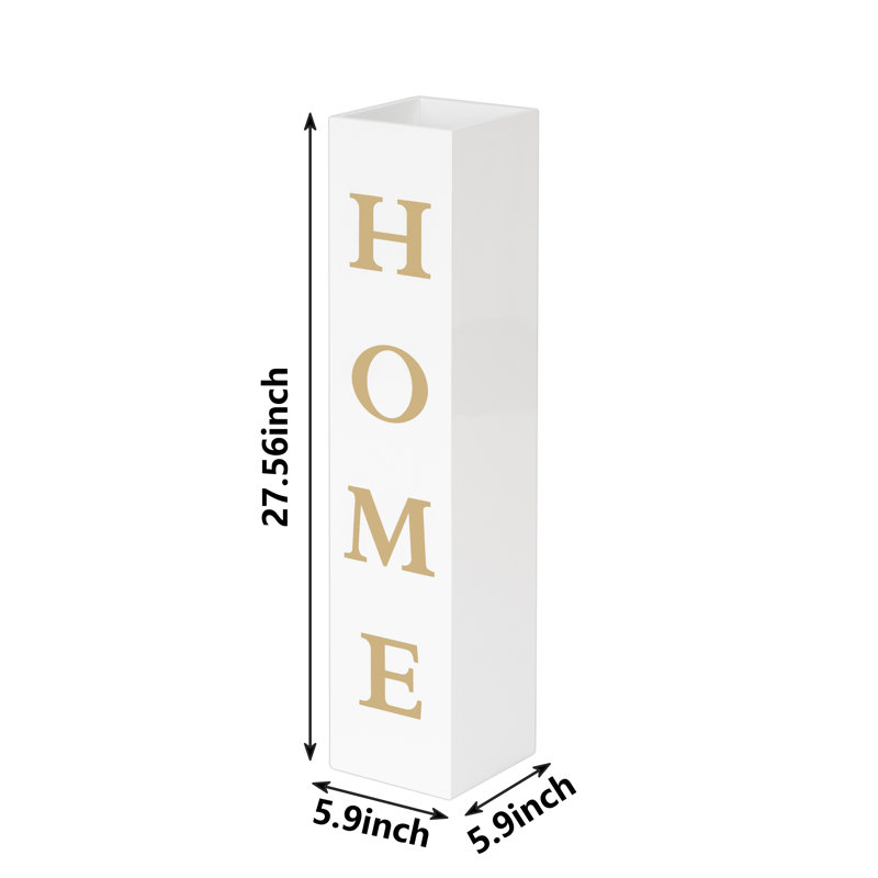 Vase de plancher en bois 27,55 "Featherston