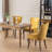 Eller Thickened Fabric Chairs With Neutrally Toned Solid Wood Legs-808185989