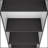 Zachary Matt Gray And White Tiered Storage Shelves Bookcase,  For Modern Decor And Efficient Organization