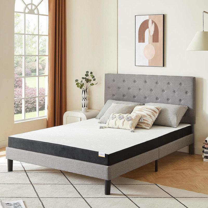 Matelas en mousse viscoélastique mi-ferme Alwyn Home Hallinan, Grand lit, 6"
