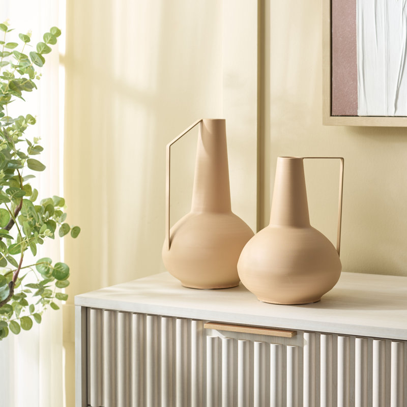 Ensemble de 2 vases en fer Rafe