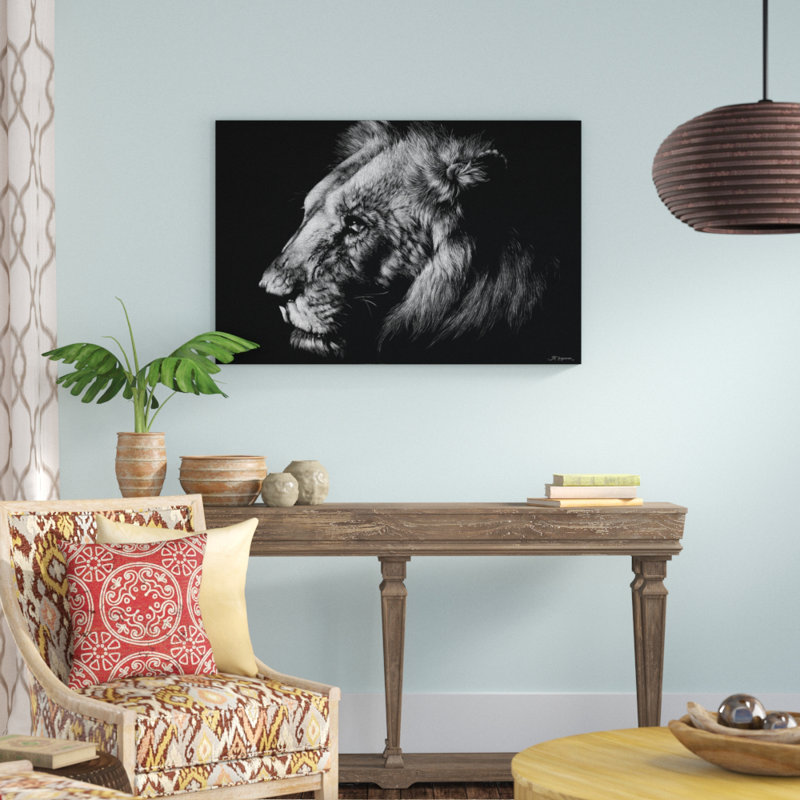 «Wildlife Scratchboard I», impression sur toile, H 32 po x l 48 po