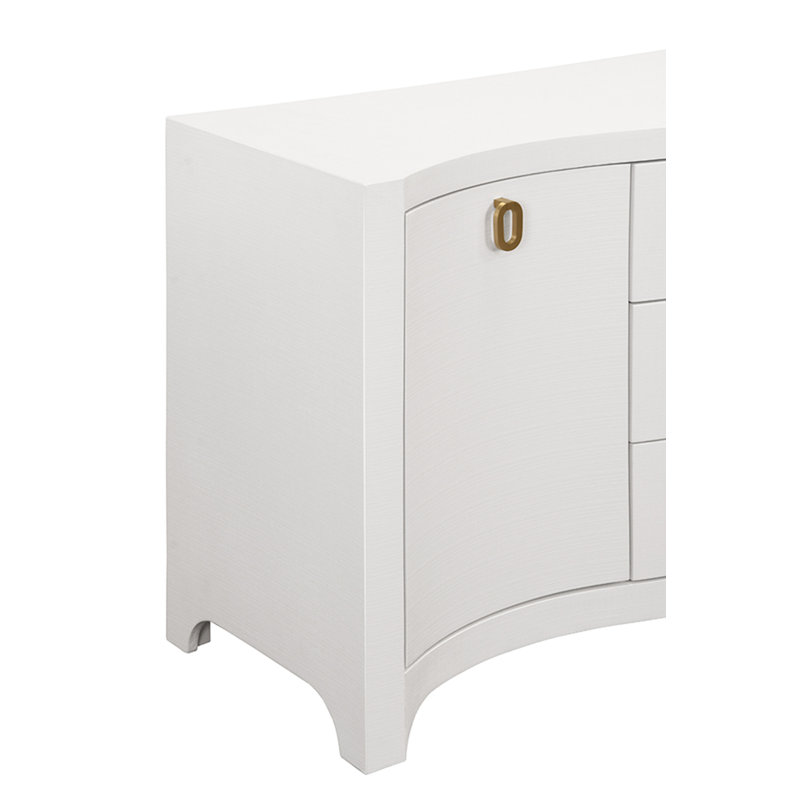 72 in. W Sideboard, Textured White