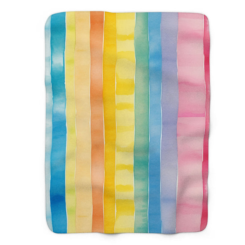 Aquarelles teintes - couverture de qualité supérieure 1 pièce, Grand lit