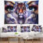 Tigre avec la femme eyes tapestry Animal-28485284