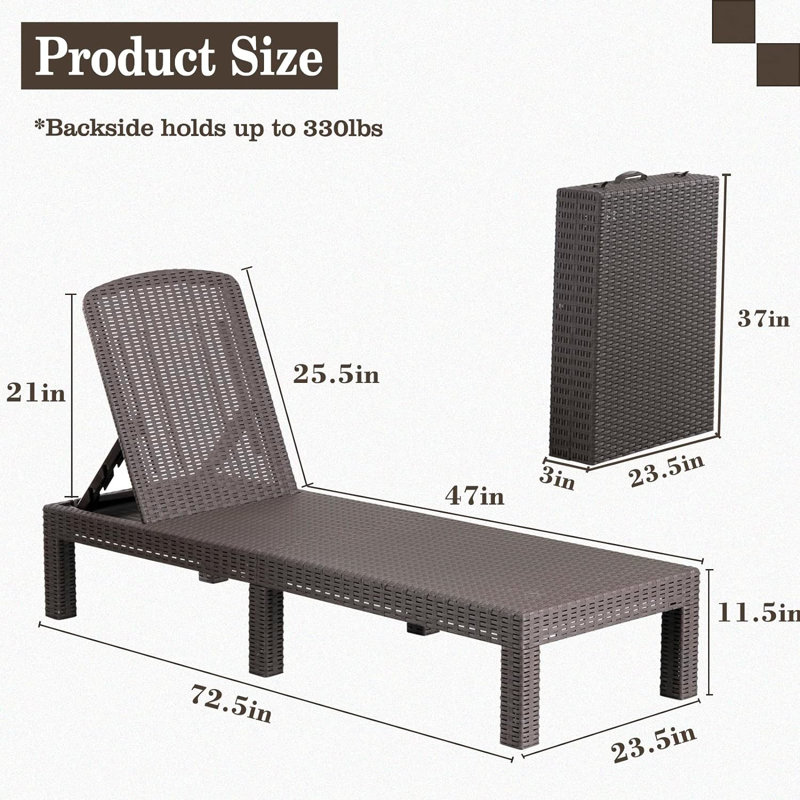 Shawhin Outdoor Metal Chaise Lounge