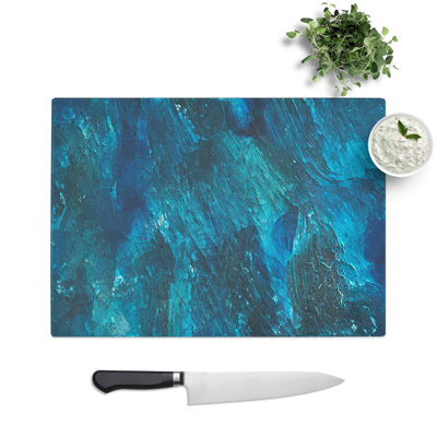 Tempered Glass Belonging Chopping Board