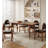 Rectangular French-style retro all-solid-wood dining table-110743678