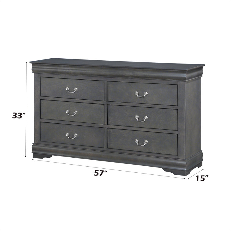 Commode Louis Philippe, Gris foncé