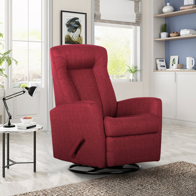 29.5'' Wide Manual Swivel Reclining Glider Nursery Chair