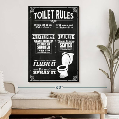 " His And Hers Bathroom Rules " by NoirFontistry