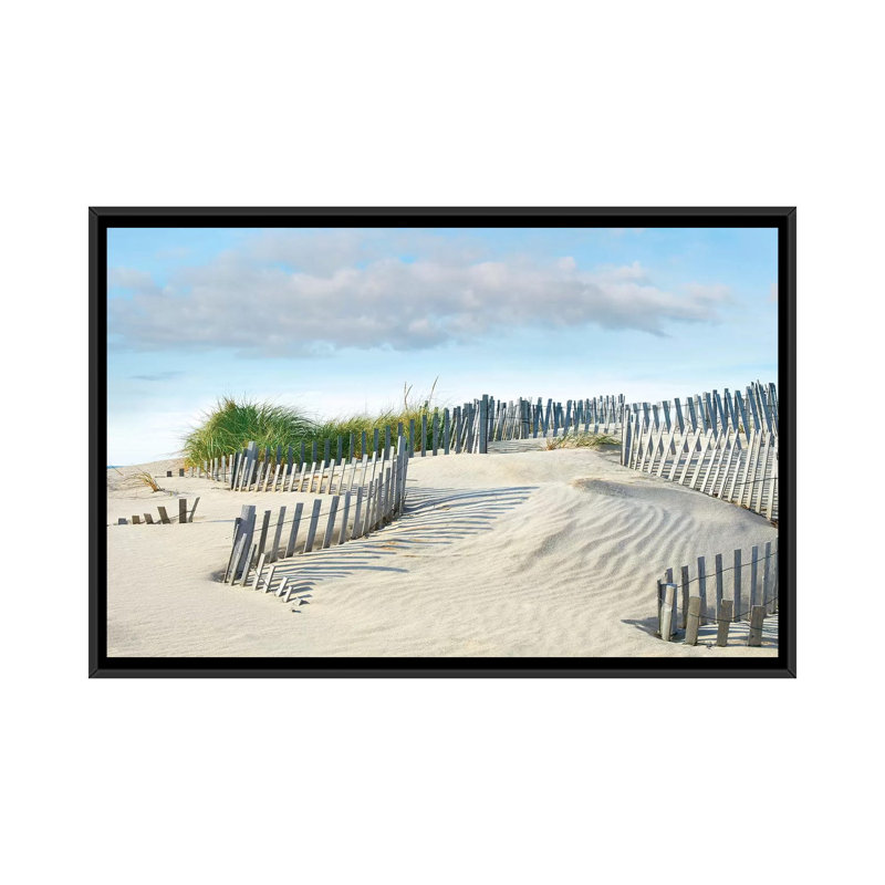 «Beachscape III», reproduction de photo sur toile, H 18 po x l 26 po x P 1,5 po, Toile avec cadre noir, Pas de tapis