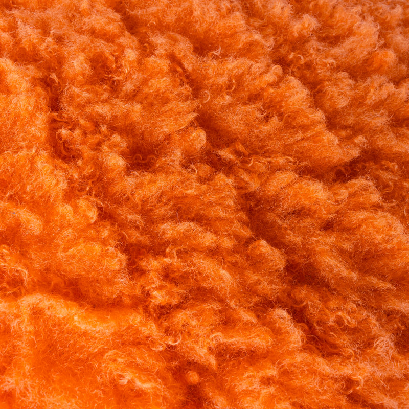 Fluff Square Throw Cushion Covers, Orange