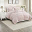 Ensemble de literie rose pour lit simple/simple XL, couette en microfibre, chambre à coucher à motif floral romantique