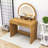 39" Makeup Vanity Dresser Table With Drawer And Touch Screen Lighted Mirror-1240684366