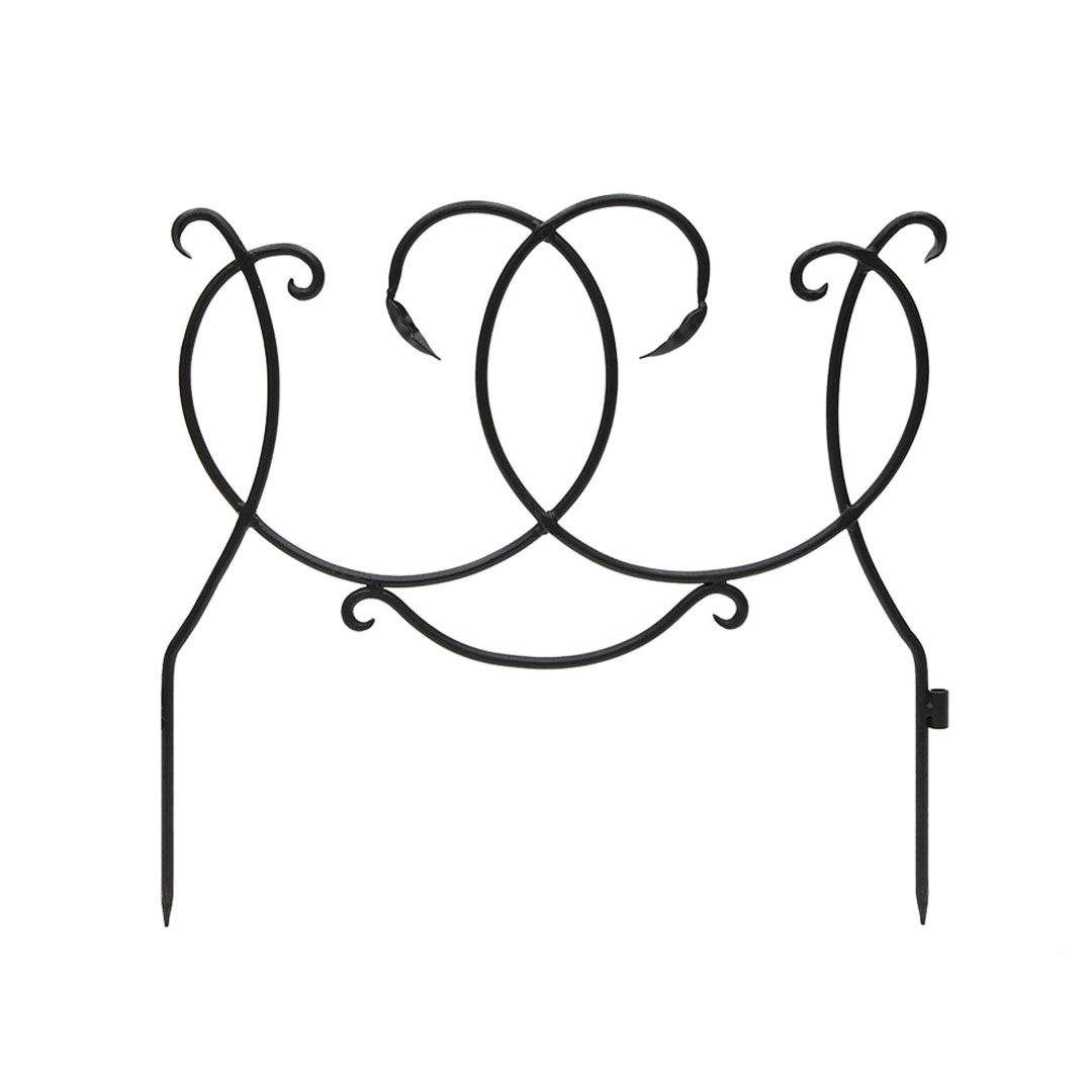 22'' H x 24'' W Black Metal Fencing Kits (Set of 4) ACHLA