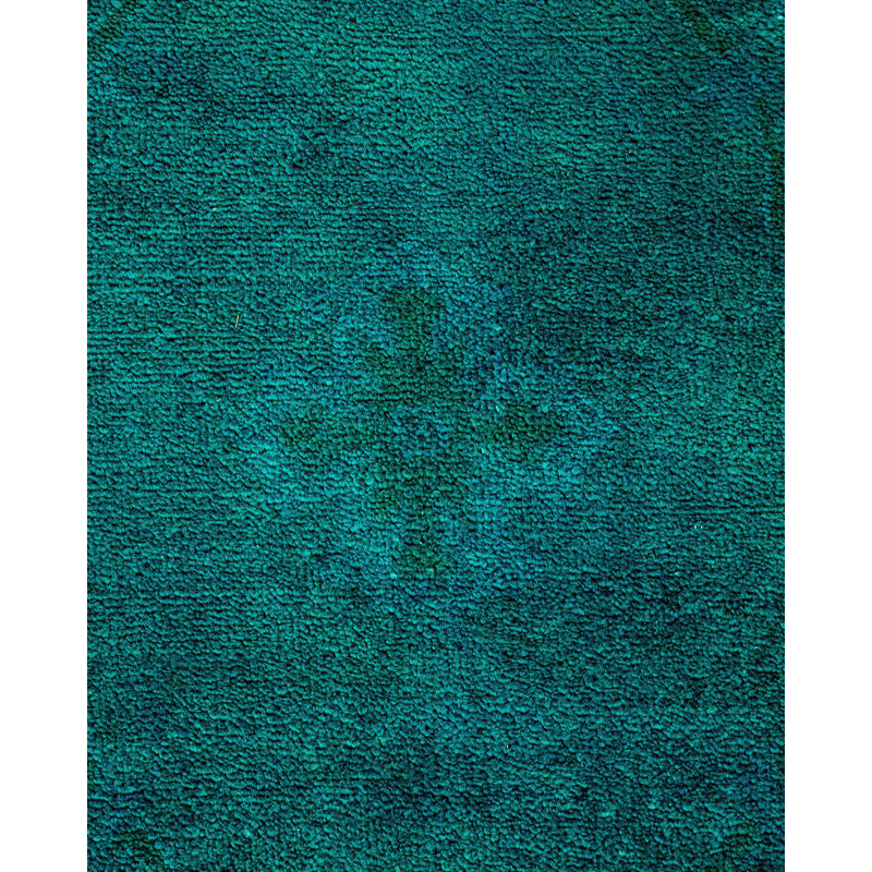 Tapis unique noué à la main Osbaldo - vert