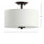 Winterton Fabric Semi Flush Mount-882222473