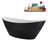 71" Streamline Soaking Freestanding Tub and Tray With Internal Drain-112235405