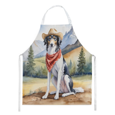 Tablier de bienvenue Borzoi Cowboy