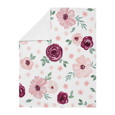 Couverture pour bébé en polyester aquarelle
