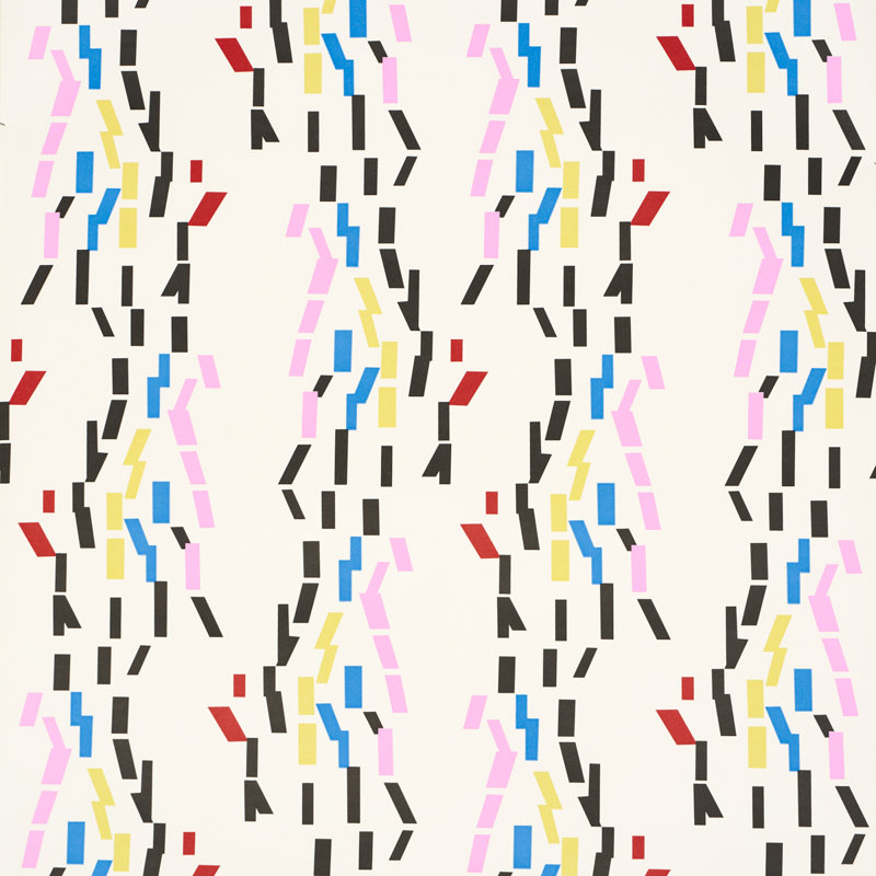 Schumacher x Peg Norriss Confetti Wallpaper, White/Pink/Yellow/Black
