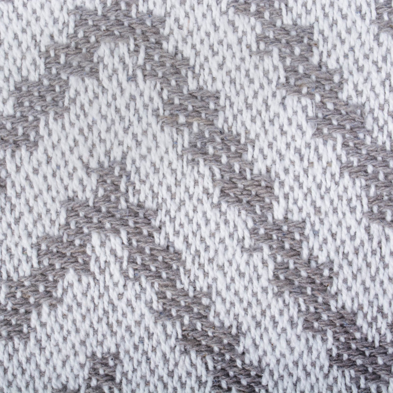  Jeté en coton à chevrons, Gris