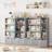 47.2"H Wood Storage Kids Bookcases  with Sliding Door and 3 Removable Drawers-1547394814