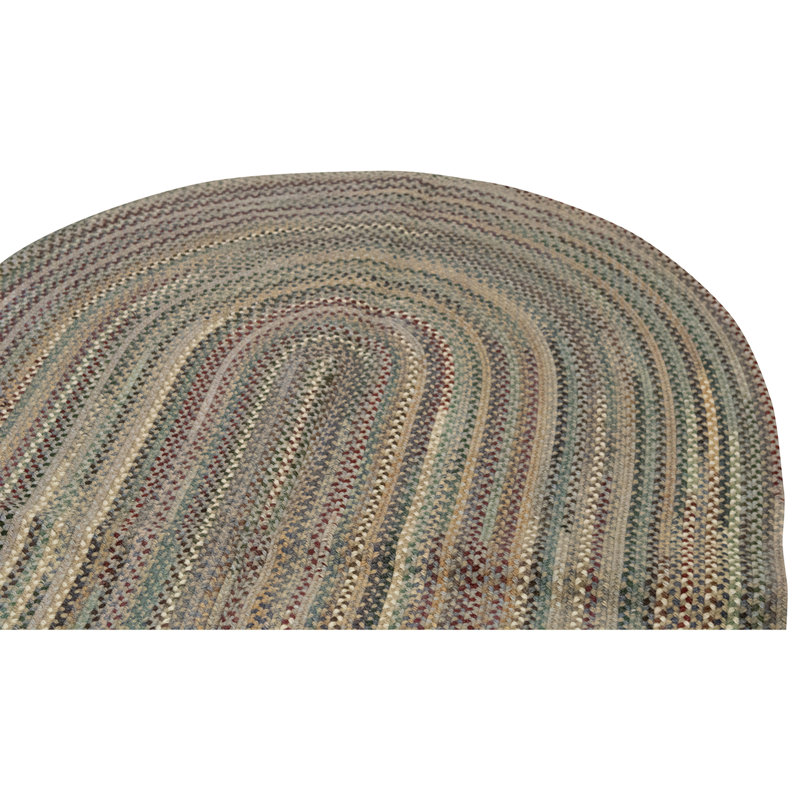 Hand Knotted Wool Area Rug in Green