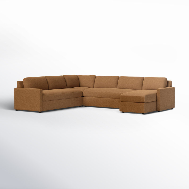 Canapé modulaire large de 150 po Damari, Face à la droite, Chenille texturée Monique Oyster