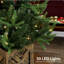 Arbre de Noël artificiel 3 lumières 50 lumières DEL
